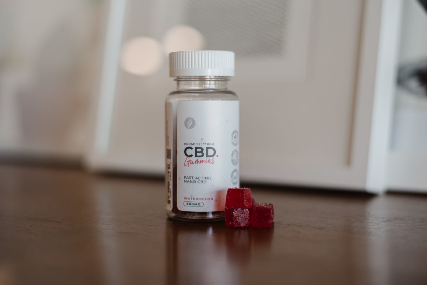 Nano CBD Gummies - Watermelon Flavor (900mg/Bottle) - 30 Count-0