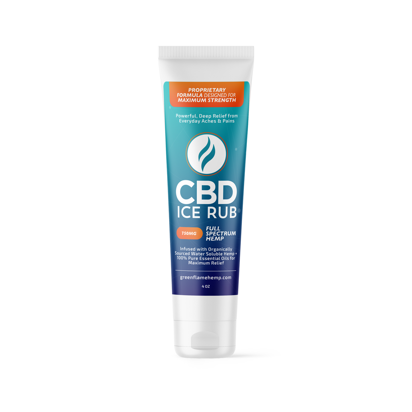 CBD Ice Rub with Menthol & Essential Oils (750mg) - 4oz-0